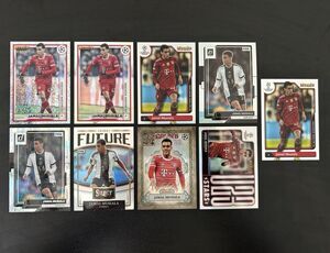 Lot of (9) Jamal Musiala Soccer Cards with Numbered /150 & Silver Refractors